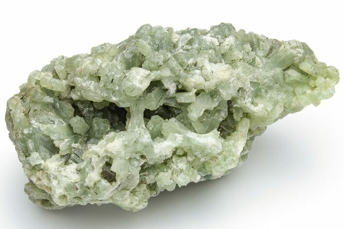 Green Prehnite Crystal Cluster - Morocco #224838